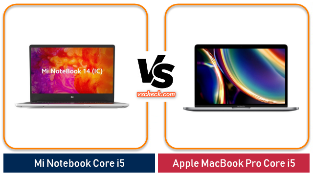 mi notebook core i5 vs apple macbook pro core i5