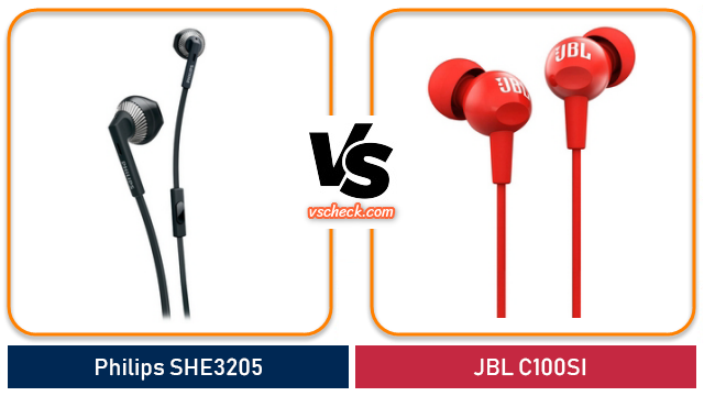 philips she3205 vs jbl c100si